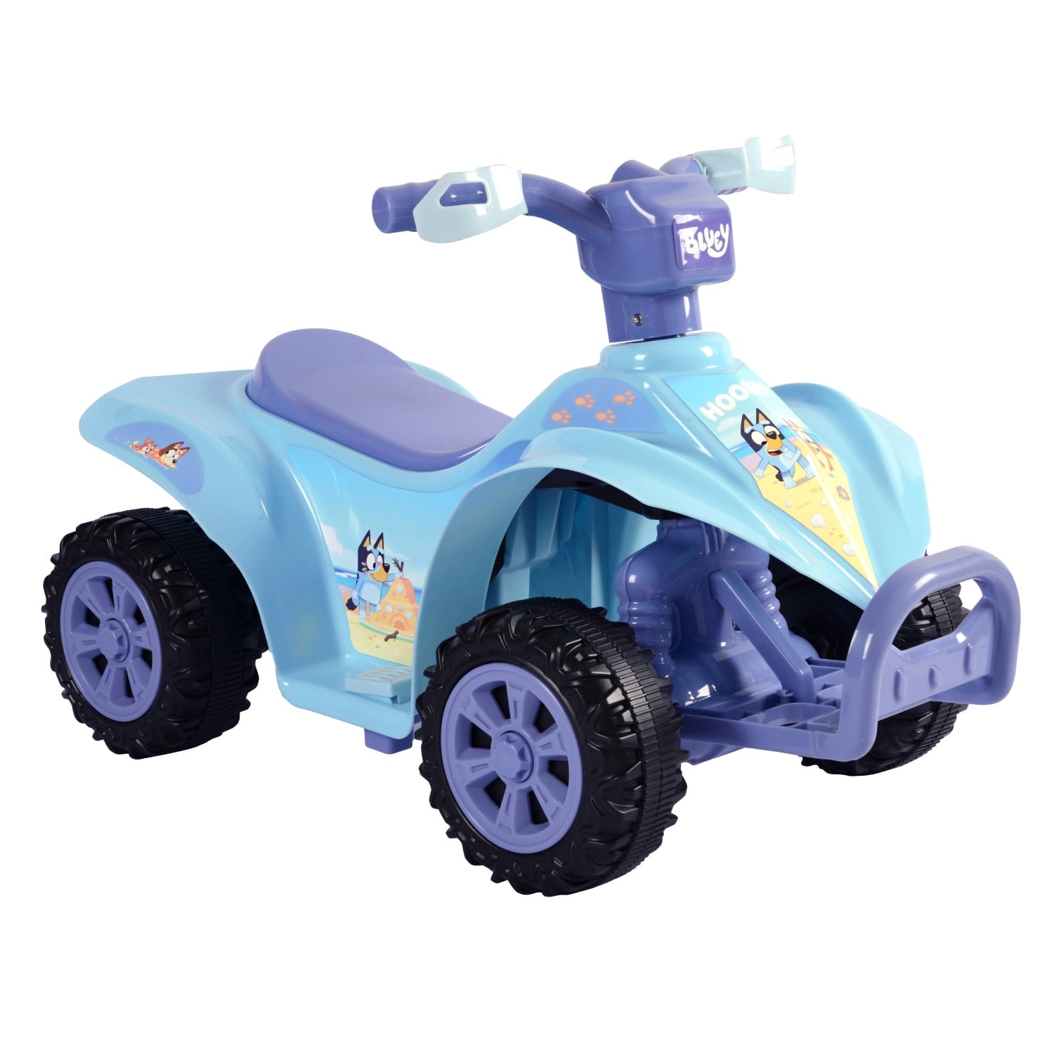 thumbnail image 3 of Bluey ATV Quad, 6V Battery Powered Ride-On for Kids Ages 1.5+, Blue, 3 of 10