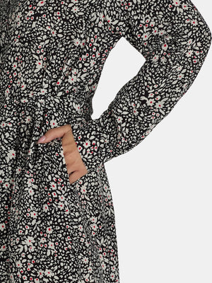 thumbnail image 4 of Time and Tru Women’s and Women's Plus Shirt Dress with Long Sleeves, Sizes XS-4X, 4 of 4