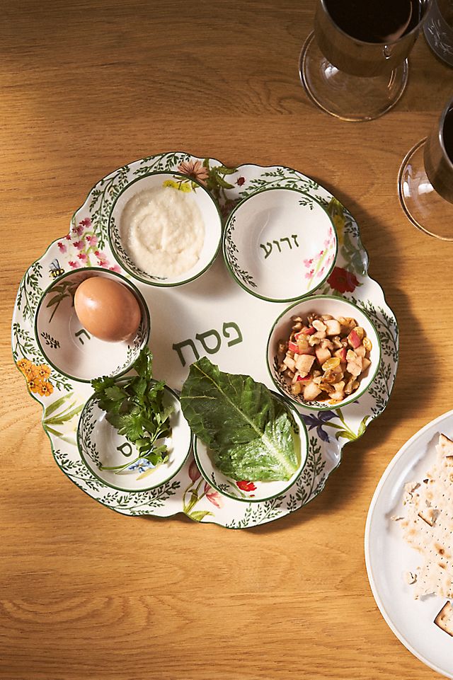 Anthropologie Eden Stoneware Seder Plate