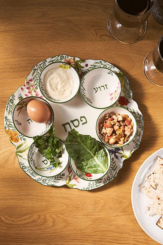 Anthropologie Eden Stoneware Seder Plate