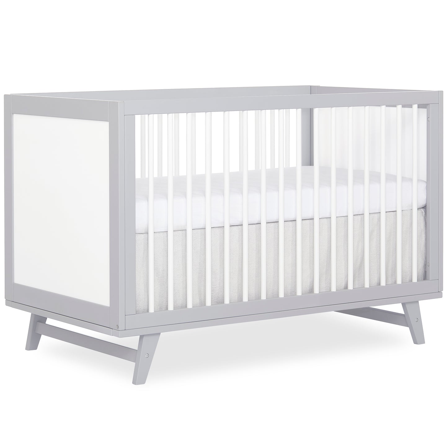 Walmart Dream On Me Carter 5-in-1 Full Size Convertible Crib, Grey and White