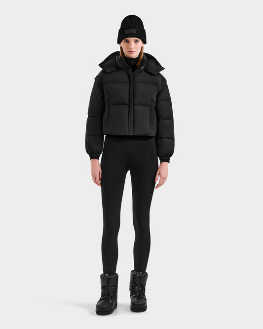 OPRAH WOMEN'S CONVERTIBLE DOWN PUFFER WITH REMOVABLE SLEEVES