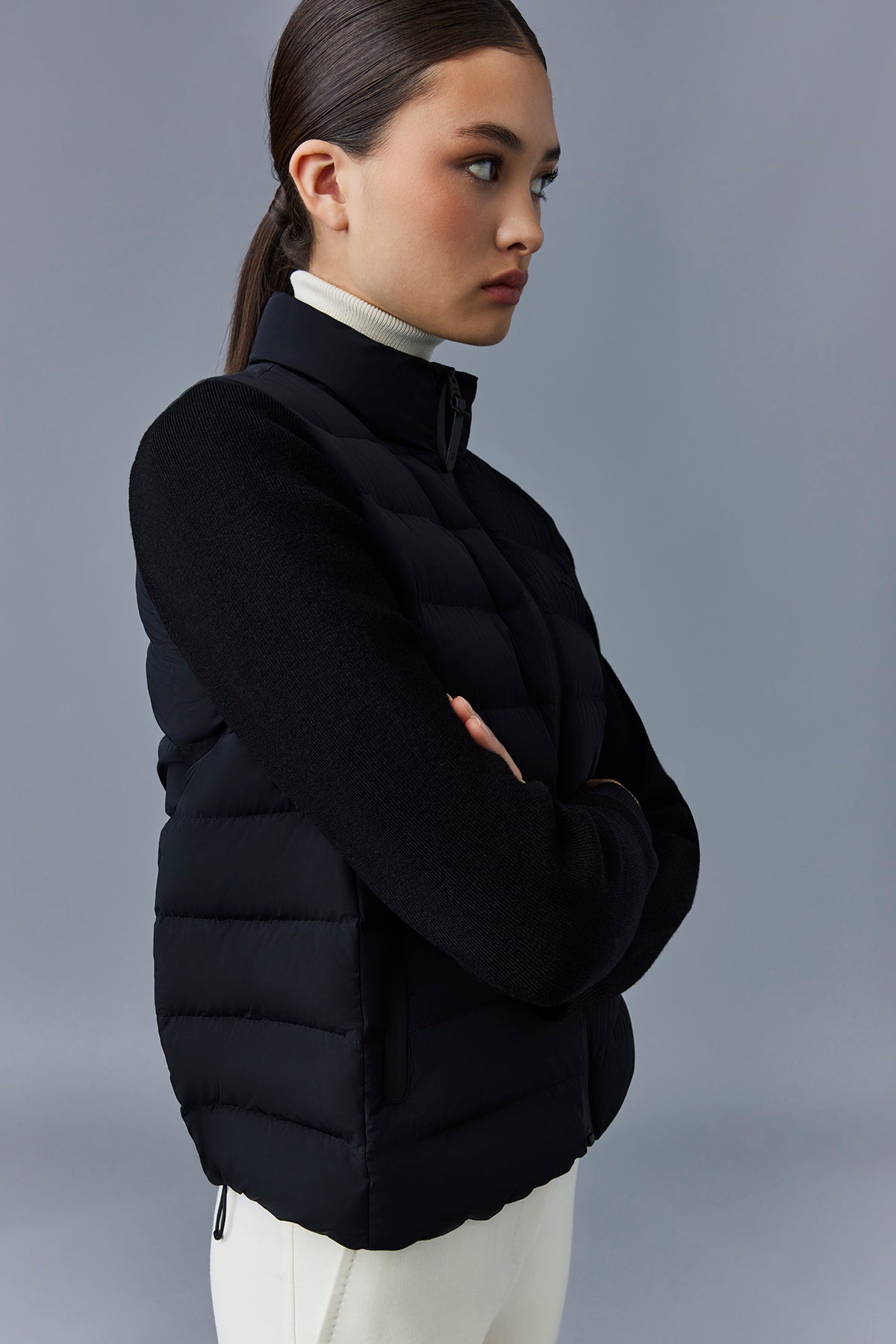 OCEANE-CITY Light down mixed-media jacket