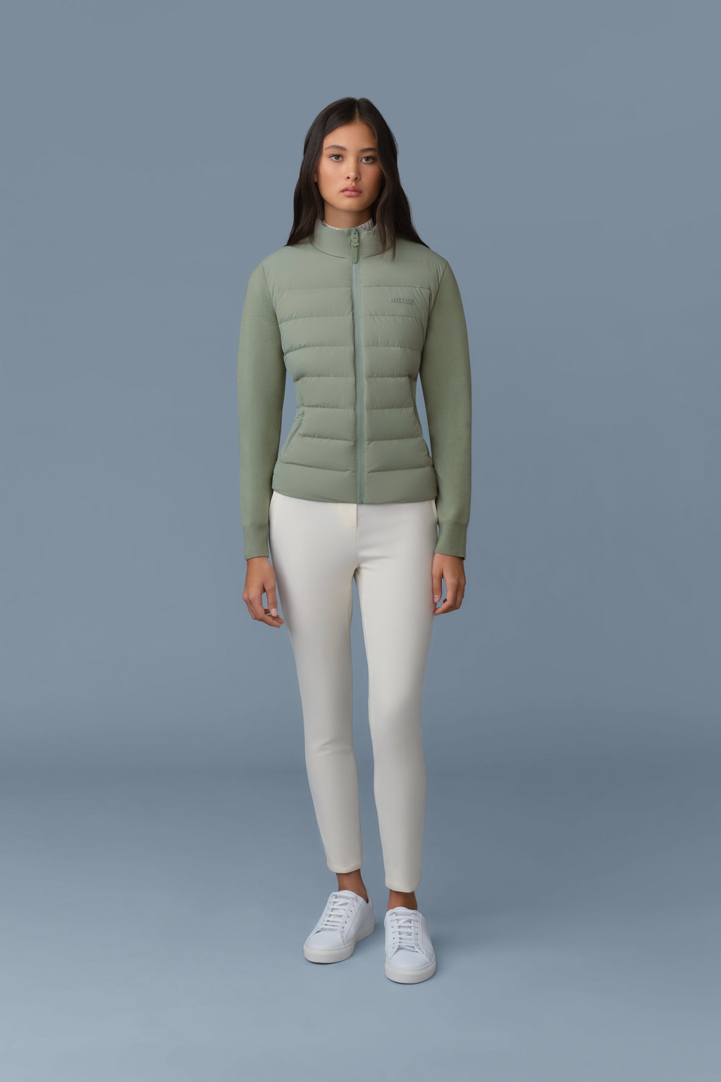 OCEANE-CITY Light down mixed-media jacket