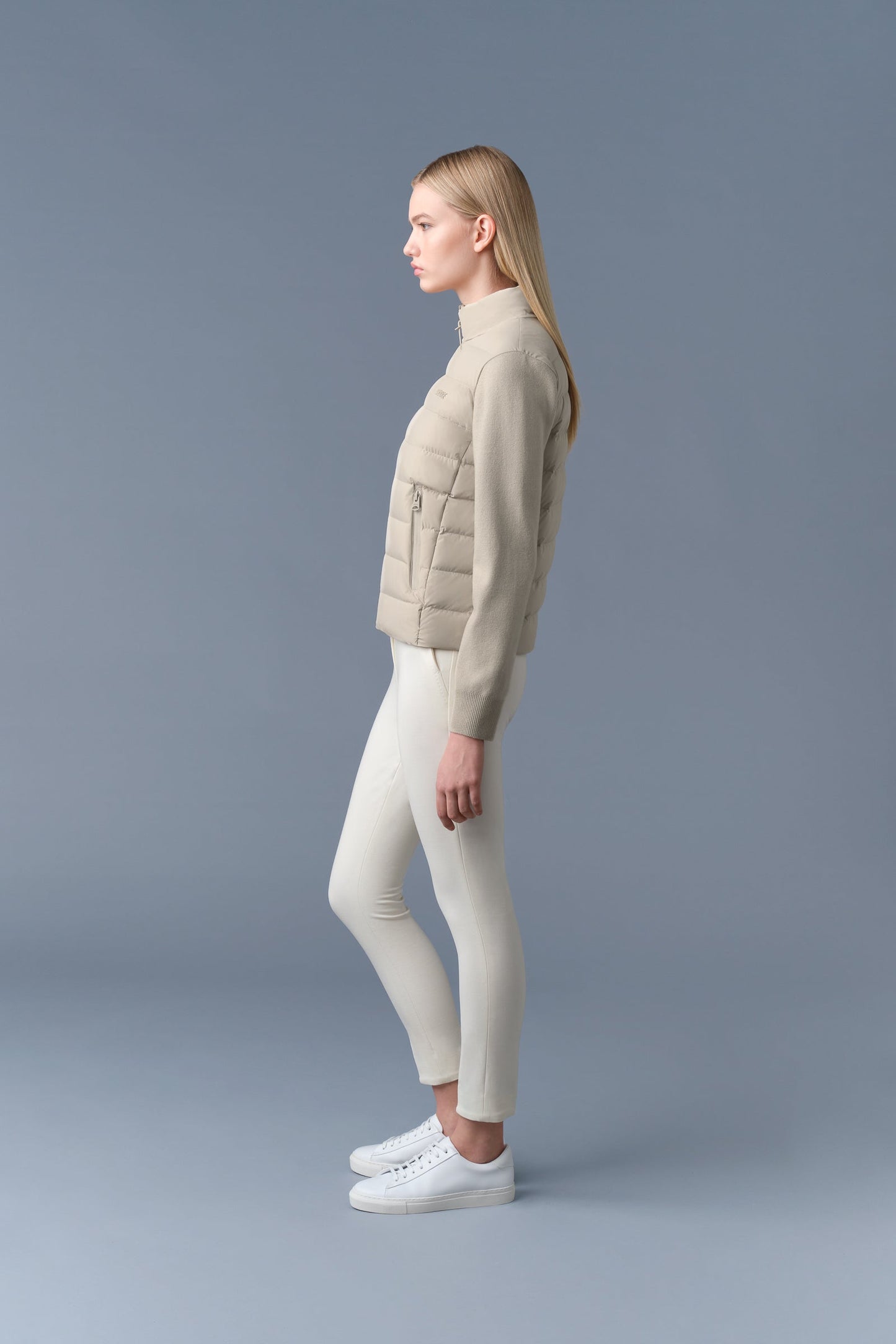 OCEANE-CITY Light down mixed-media jacket