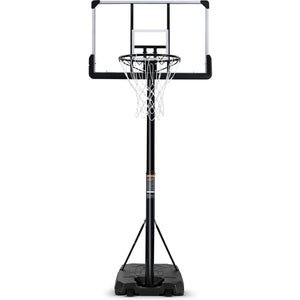 thumbnail video image 2 of Portable Basketball Hoop Goal Basketball Hoop System Height Adjustable 7 ft. 6 in..10 ft. with 44 inch Indoor Outdoor PVC Backboard Material, 2 of 14