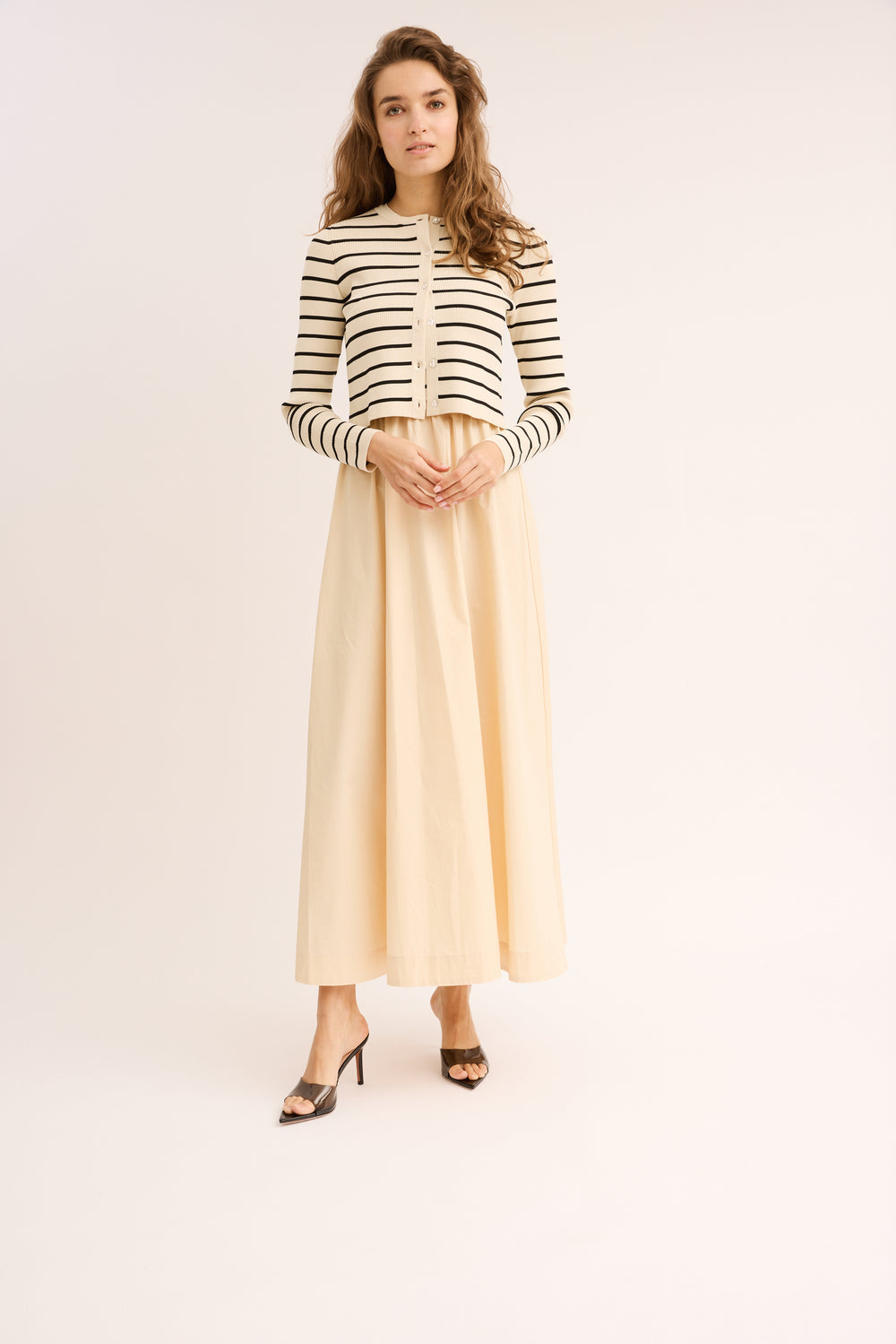 Sleeveless Poplin Maxi Dress