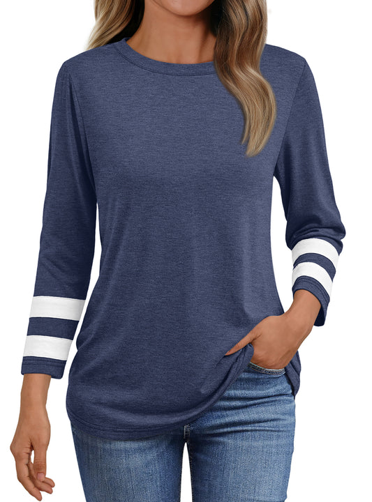 Walmart SUNBS Blouses for Women T Shirts 3/4 Sleeve Tops Business Dressy Casual Tees Trendy Outfits Clothes