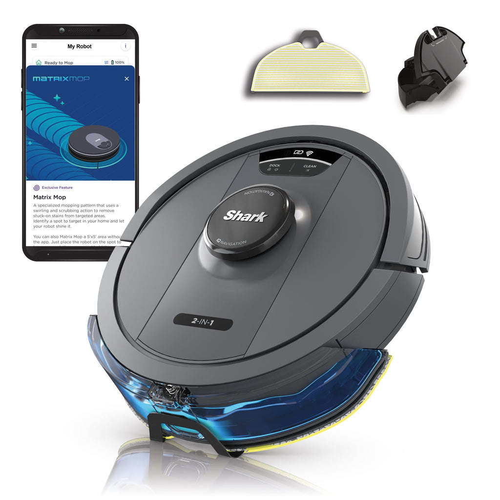 thumbnail interactive-video image 1 of Shark IQ 2-in-1 Robot Vacuum and Mop with Matrix Clean Navigation, 1 of 11