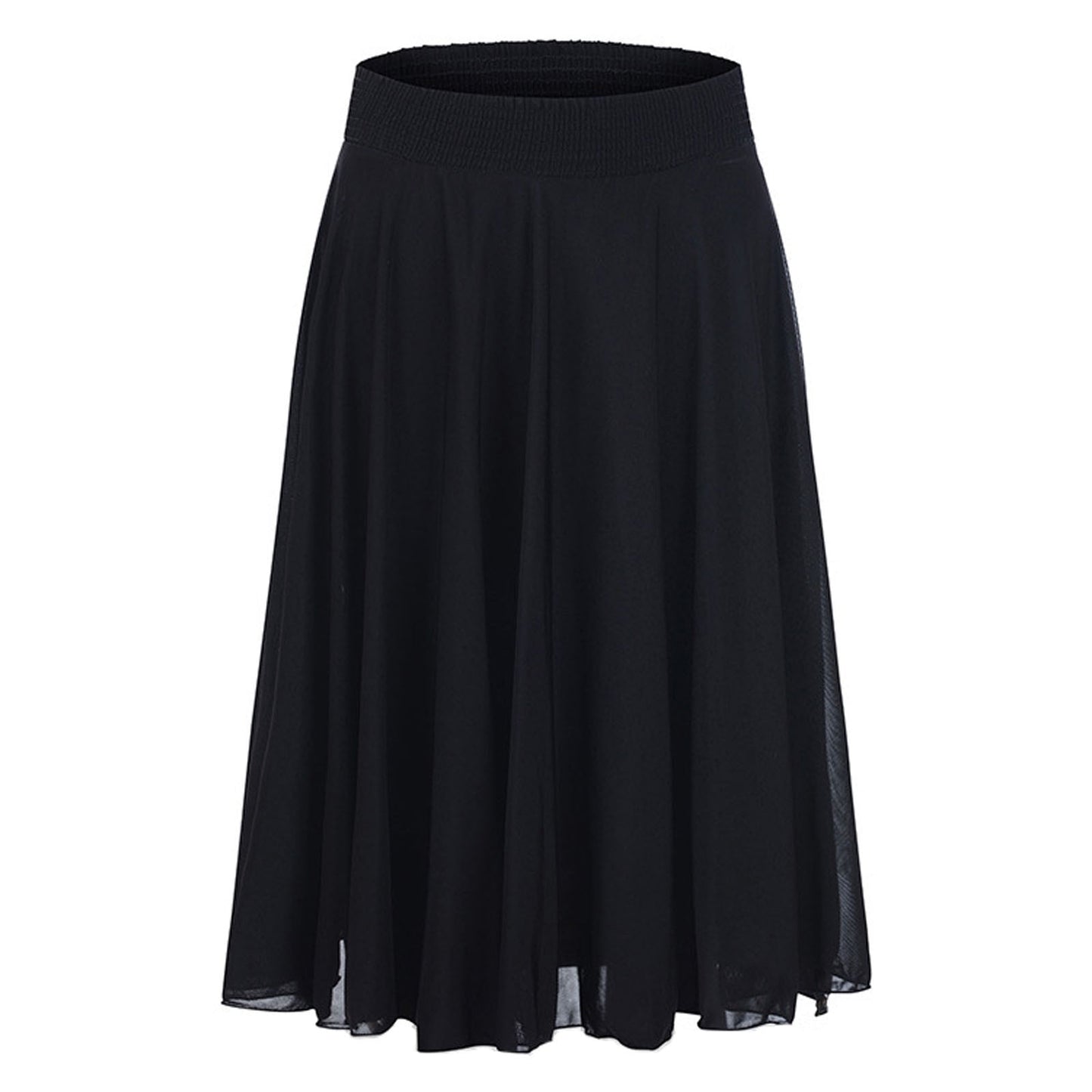 Walmart Wdfiry Women's A-Line Skirt Chiffon High Waist Pleated Swing Beach Maxi Skirt for Women Wedding Party Long Skirts