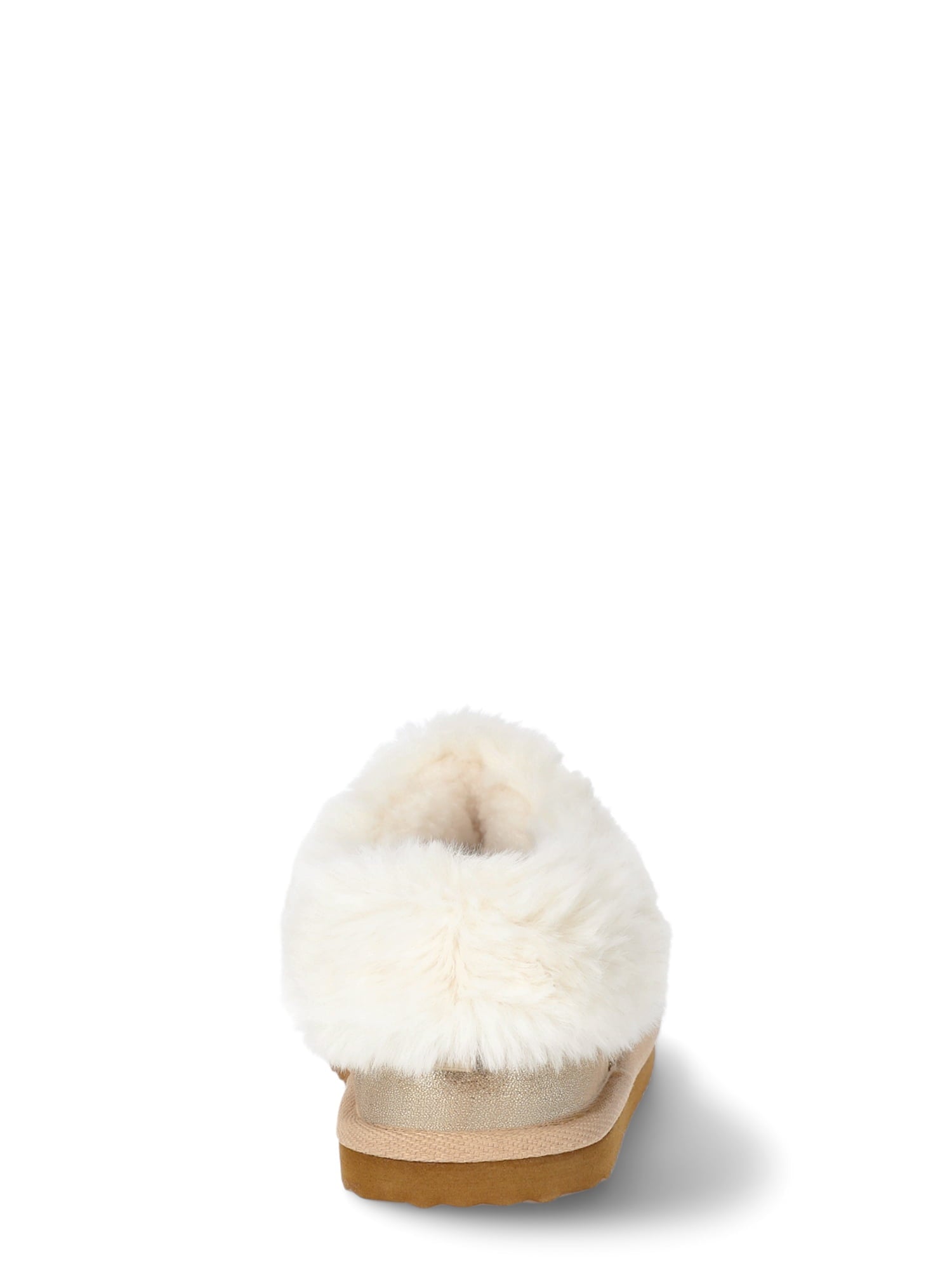 thumbnail image 5 of Wonder Nation Toddler Girls Slippers with Faux Fur Trim, Sizes 5/6-11/12, 5 of 5