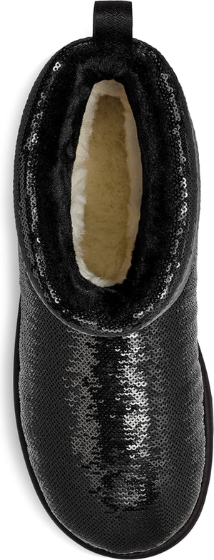 UGG<sup>®</sup> Classic Mini Mirror Ball Bootie, Alternate, color, Black