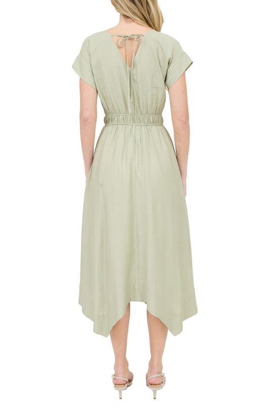 AUGUST SKY Asymmetric Shift Dress