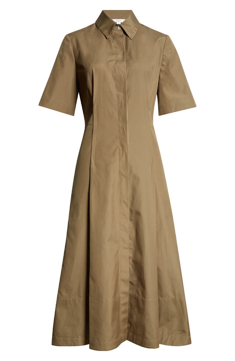 Vince Canvas Tape Flare Shirtdress
