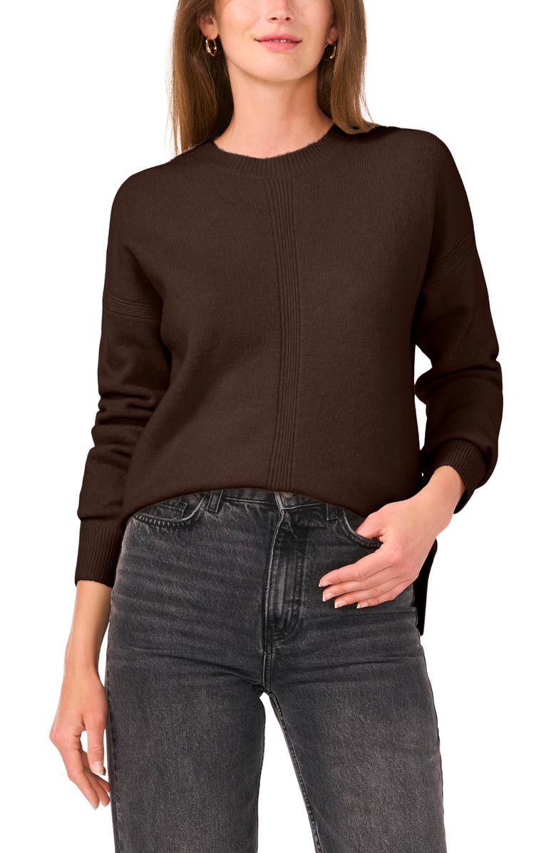 Vince Camuto Cropped Crewneck Sweater