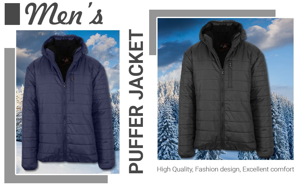 thumbnail image 4 of Mens Sherpa-Lined Hooded Puffer Jacket (Sizes, S to 2XL), 4 of 5