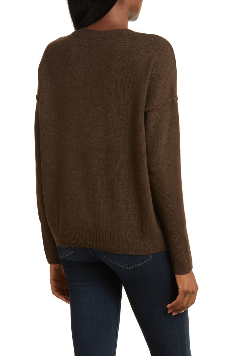 Vince Camuto Exposed Seam Crewneck Sweater