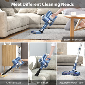 thumbnail image 4 of Prettycare Cordless Stick Vacuum Cleaner Lightweight Upright for Carpet Hard Floor Pet Hair W200, 4 of 16