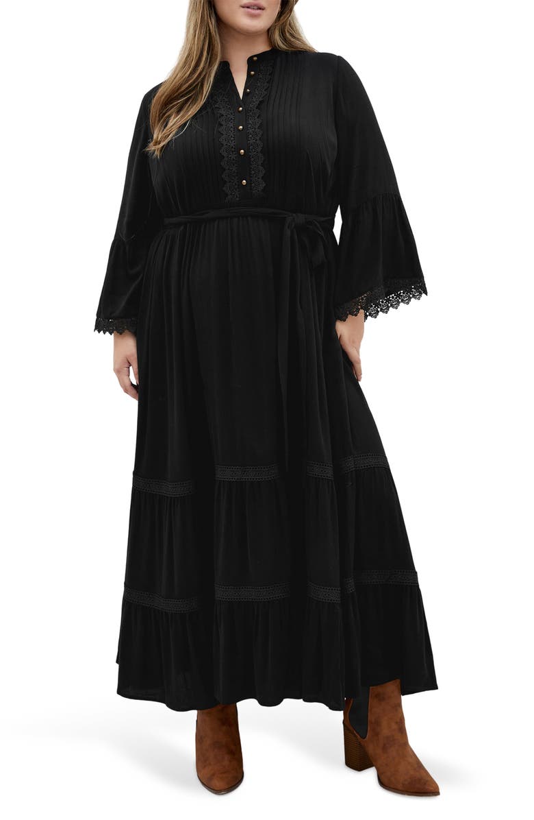 City Chic Camille Long Sleeve Maxi Dress