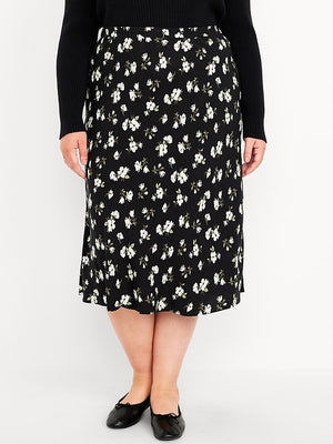 Image number 7 showing, Crepe A-Line Midi Skirt