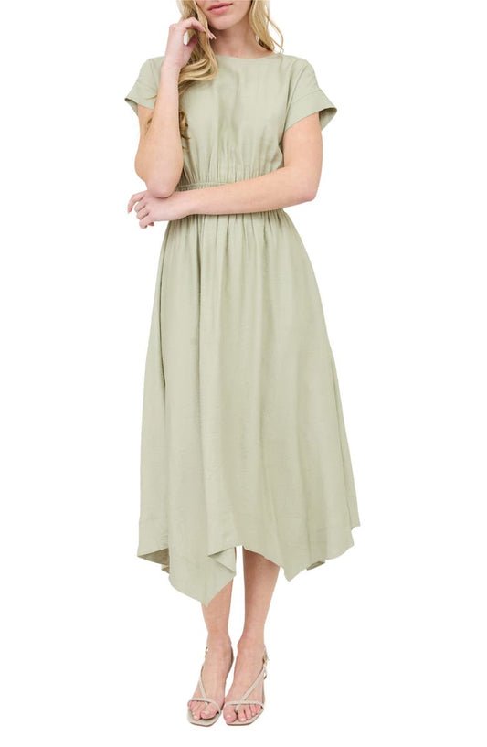 AUGUST SKY Asymmetric Shift Dress