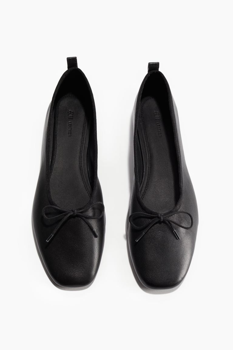 Leather Ballet Flats