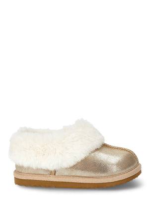 thumbnail image 4 of Wonder Nation Toddler Girls Slippers with Faux Fur Trim, Sizes 5/6-11/12, 4 of 5