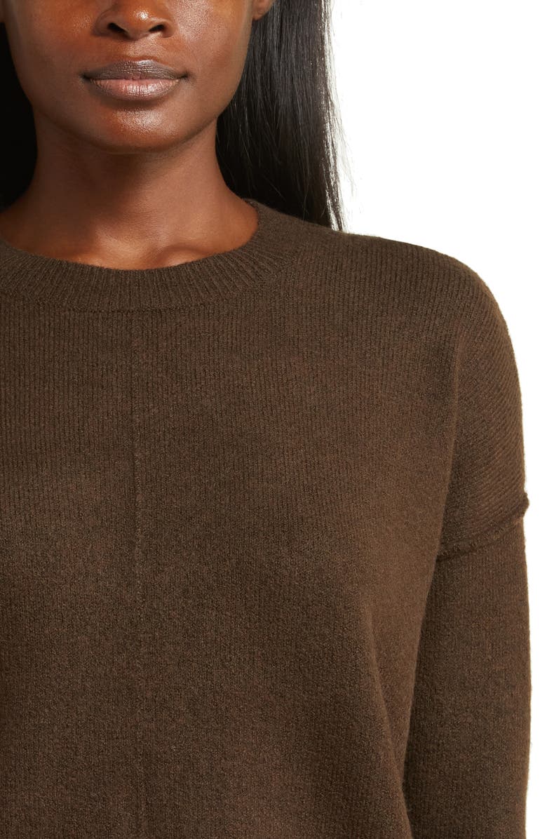 Vince Camuto Exposed Seam Crewneck Sweater