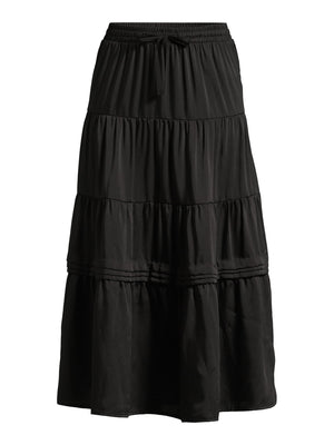 thumbnail image 5 of Time and Tru Women's Tiered Maxi Skirt with Elastic Waistband, Sizes S-XXXL, 5 of 5