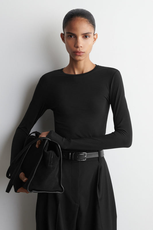 COTTON LONG-SLEEVED TOP
