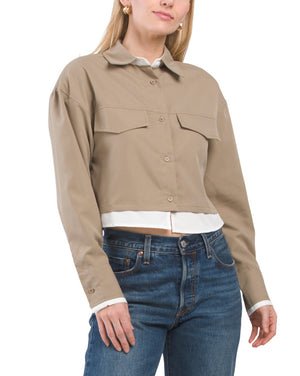 Long Sleeve Contrast Shirt