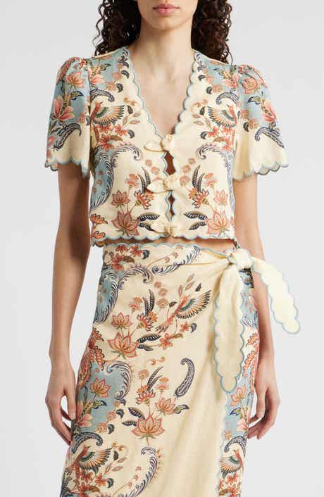 Courtney Placed Floral Long Sleeve Dress