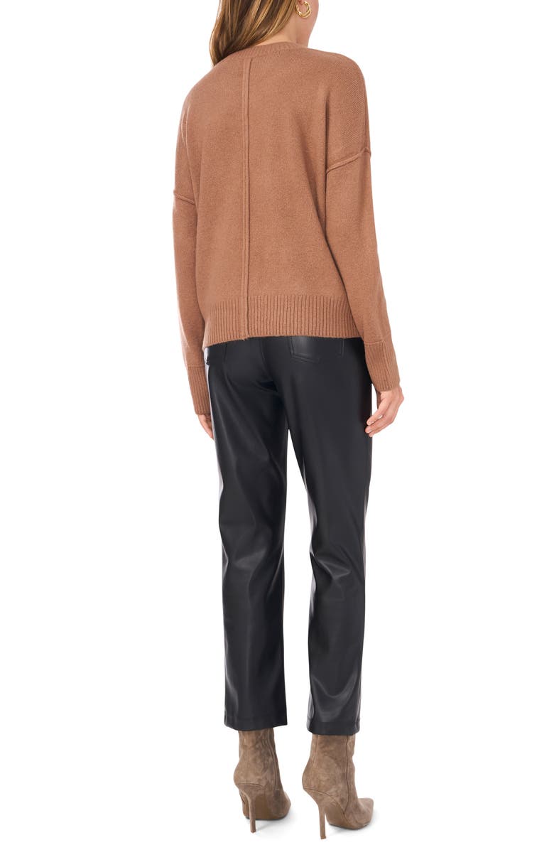 Vince Camuto Three Button Crewneck Sweater