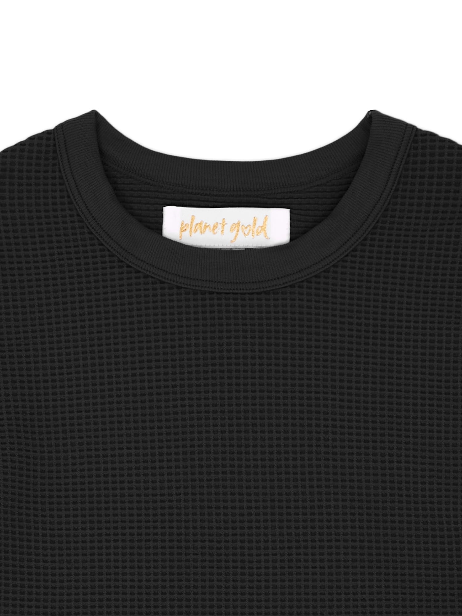thumbnail image 3 of Planet Gold Girls Long Sleeve Seamless Top, Sizes 4-16, 3 of 4