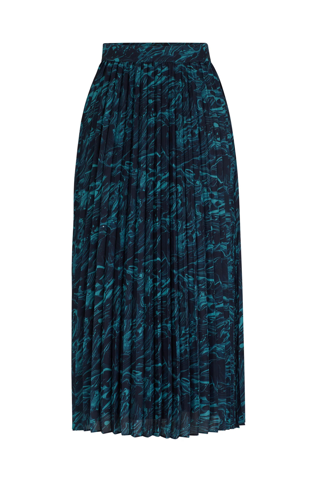 A-line plissé skirt in regular fit with seasonal print