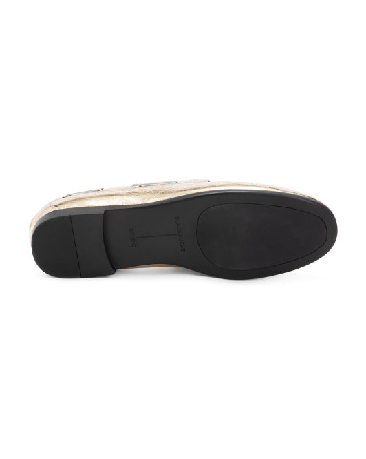 BLACK SUEDE STUDIO Leather Davy Boat Shoes