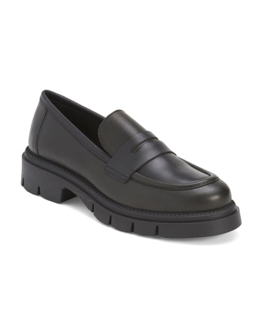 RIZZOLI Made In Italy Leather Penny Loafers