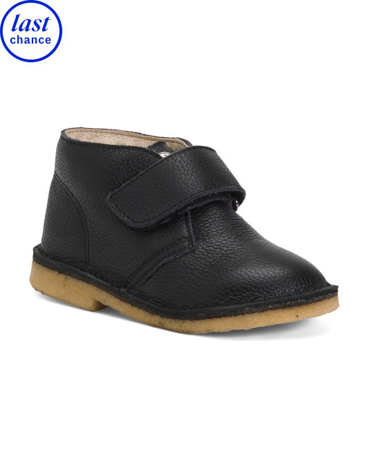 NATURINO Leather Choco Pebbled Booties (Infant Toddler)