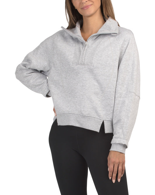 LOVE TREE Athleisure Quarter Zip Top