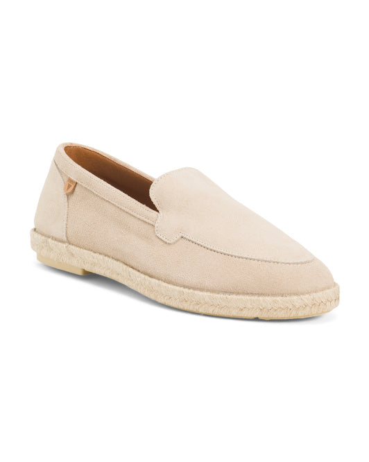FUN VERBENAS Made In Spain Suede Espadrille Flat Shoes