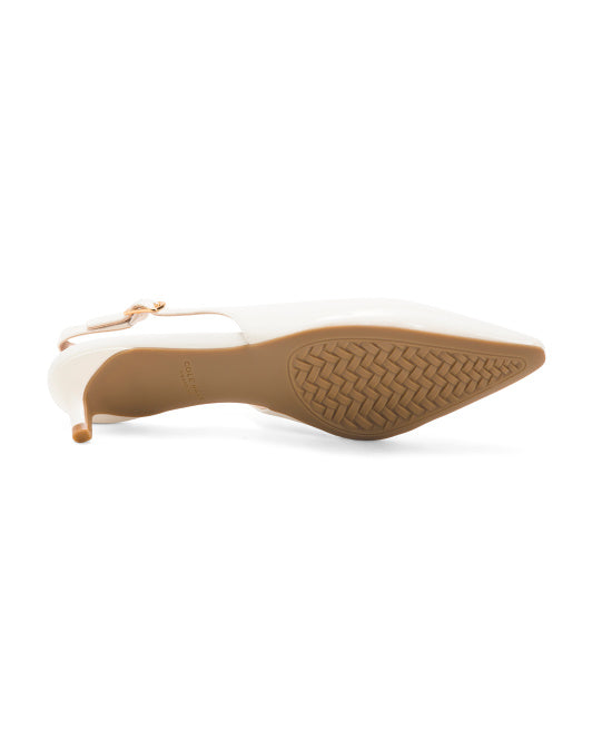 COLE HAAN Patent Leather Go To Jocelyn Slingback Comfort Pumps
