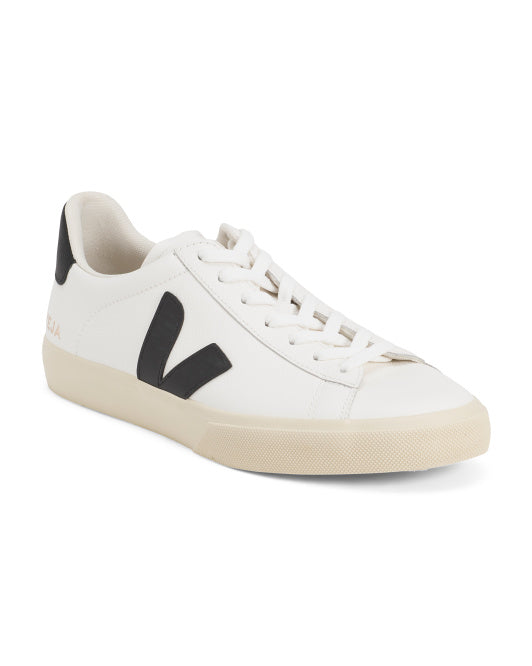 VEJA Men's Made In Brazil Leather Campo Sport Casual Sneakers