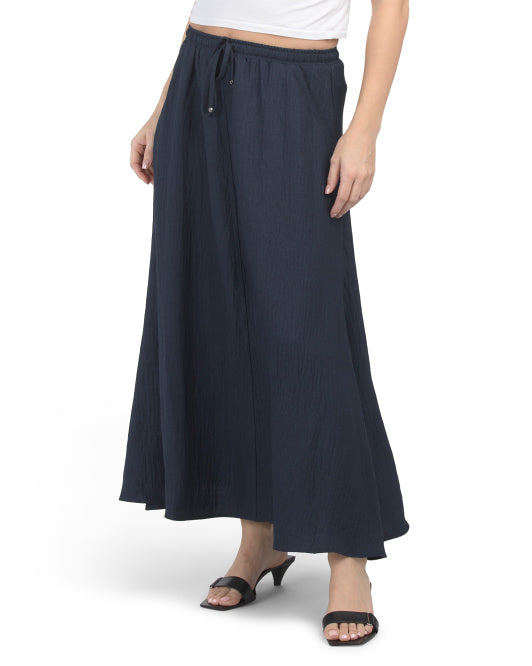 MAX STUDIO LONDON Drawstring Maxi Skirt