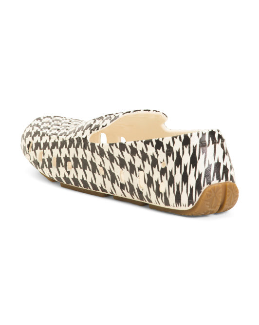 FLOAFERS Unisex Prodigy Driver Houndstooth Loafers (Toddler Little Kid Big Kid)