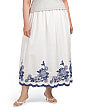 LIV LOS ANGELES Plus Embroidered Skirt