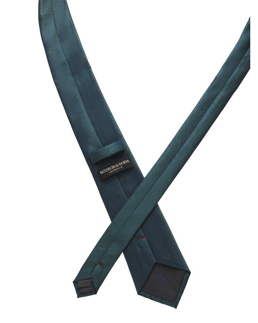SCOTCH & SODA Tonal Logo Printed Designer Tie