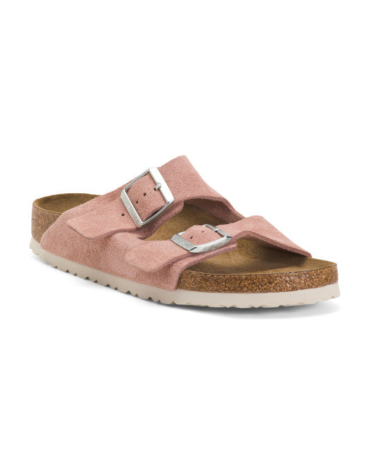 BIRKENSTOCK Suede Arizona Soft Footbed Sandals
