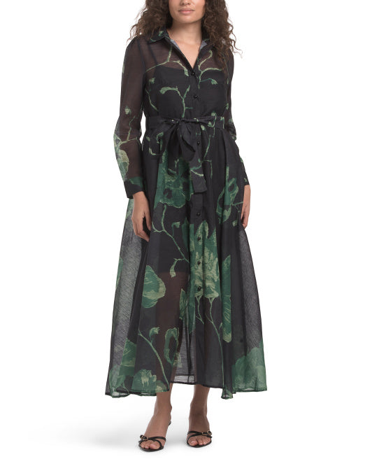 NANCY YANG Shirt Dress Gown