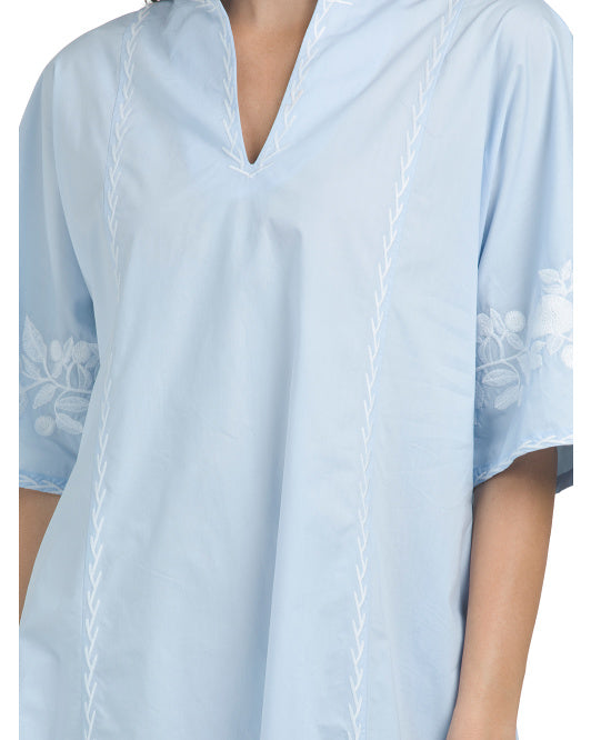 CALYPSO ST. BARTH Embroidered Tunic Dress