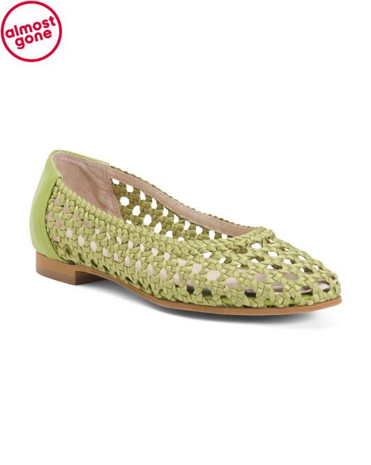ALL BLACK Woven Lady Flats